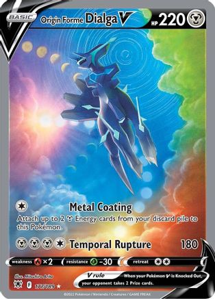 Origin Forme Dialga V (Alternate Full Art) (177) Holofoil - Astral Radiance