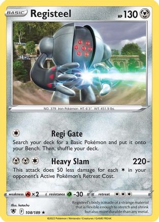 Registeel (108) Reverse Holofoil - Astral Radiance