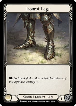 Ironrot Legs (DVR006) Rainbow Foil - Classic Battles: Rhinar vs Dorinthea