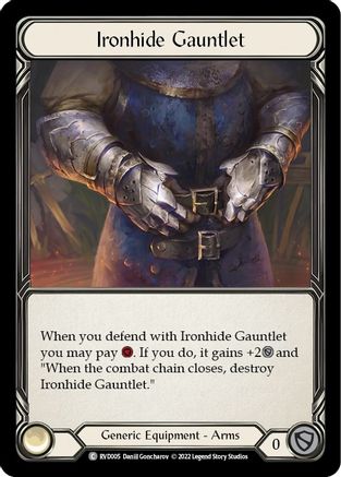 Ironhide Gauntlet (RVD005) Rainbow Foil - Classic Battles: Rhinar vs Dorinthea