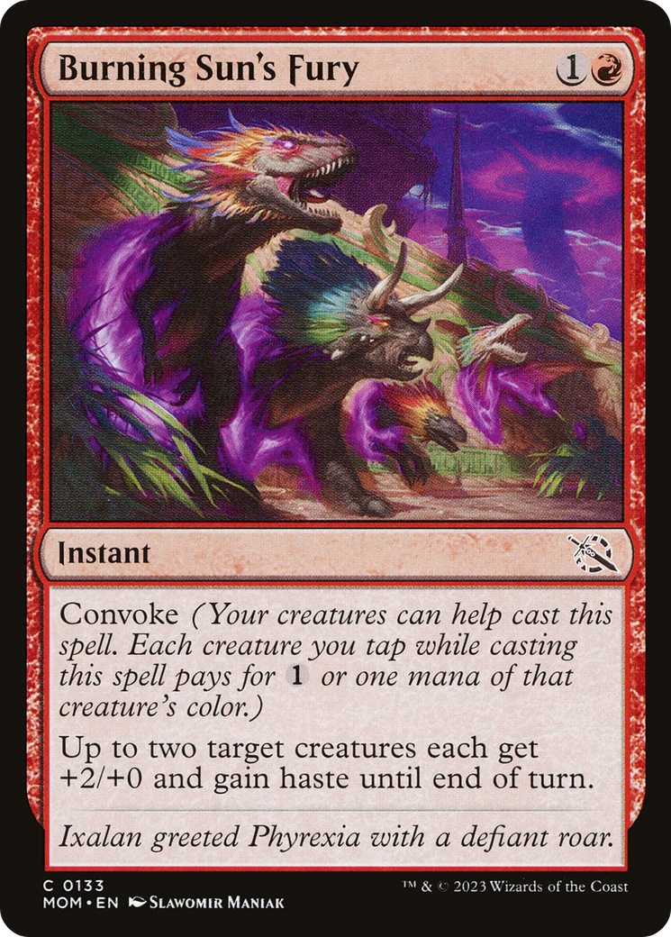 Burning Sun's Fury (133) Foil - March of the Machine