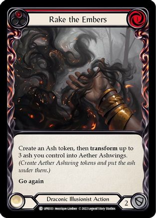 Rake the Embers (Red) (UPR033) Rainbow Foil - Uprising