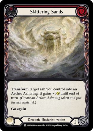 Skittering Sands (Red) (UPR036) Rainbow Foil - Uprising
