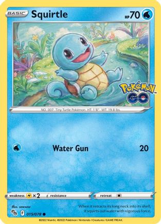 Squirtle (15) Reverse Holofoil - Pokemon GO