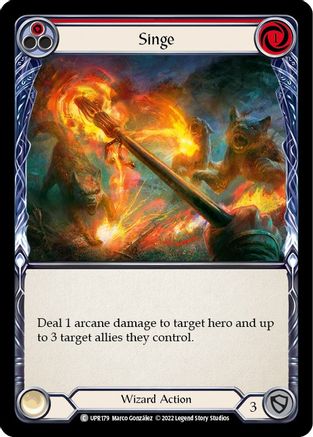 Singe (Red) (UPR179) Rainbow Foil - Uprising