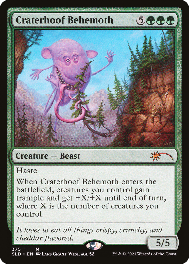 Craterhoof Behemoth (375) Foil - Secret Lair Drop