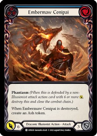 Embermaw Cenipai (Blue) (UPR029) Rainbow Foil - Uprising