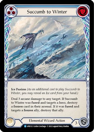 Succumb to Winter (Blue) (UPR112) Rainbow Foil - Uprising