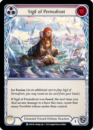 Sigil of Permafrost (Red) (UPR106) Rainbow Foil - Uprising