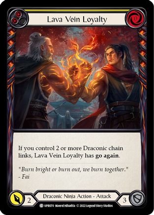Lava Vein Loyalty (Yellow) (UPR070) Rainbow Foil - Uprising