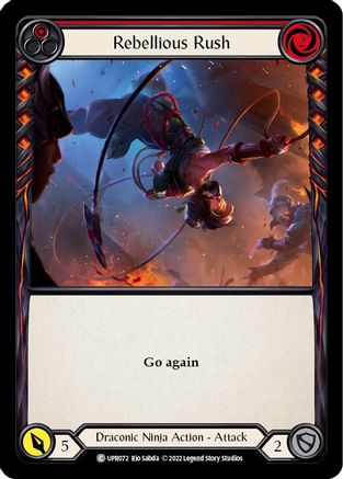 Rebellious Rush (Red) (UPR072) Rainbow Foil - Uprising