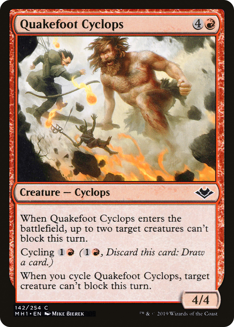 Quakefoot Cyclops (142) Foil - Modern Horizons