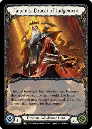 Taipanis, Dracai of Judgement - JDG002 (JDG002) Rainbow Foil - Flesh and Blood: Promo Cards