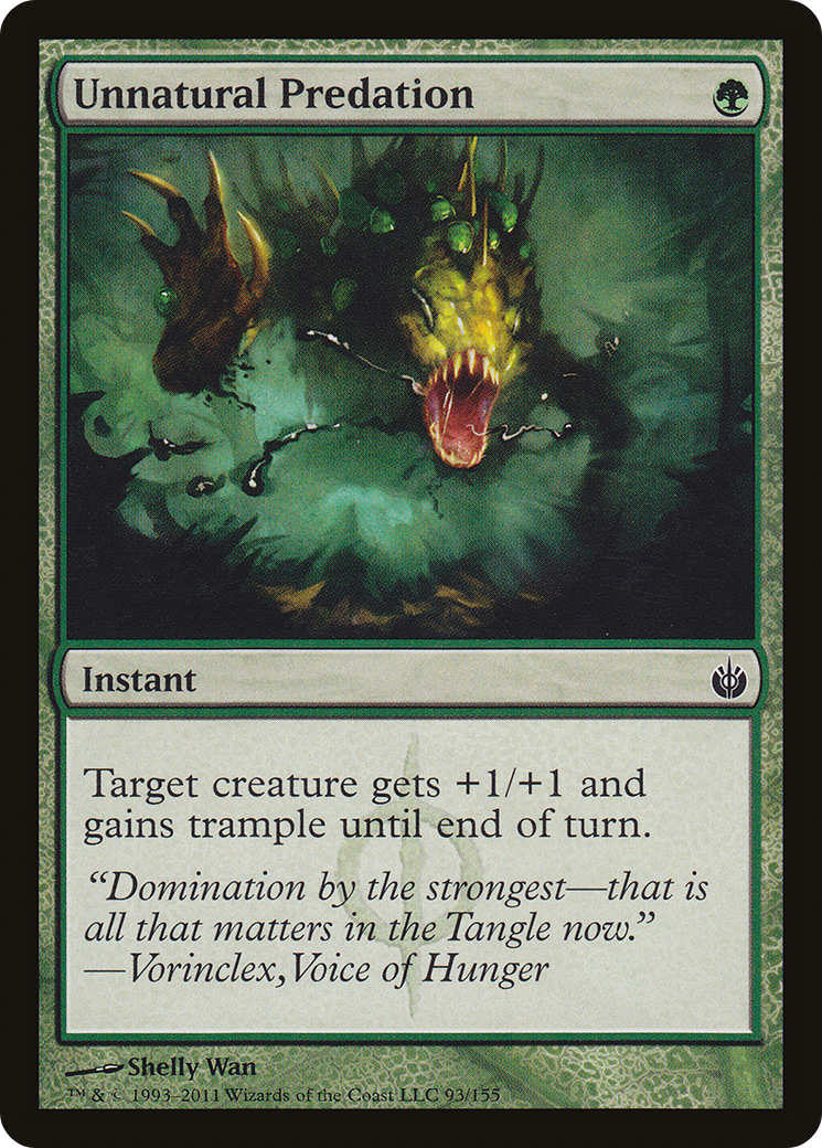 Unnatural Predation (093) Foil - Mirrodin Besieged