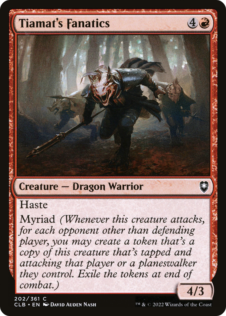 Tiamat's Fanatics (202) Foil - Commander Legends: Battle for Baldur's Gate