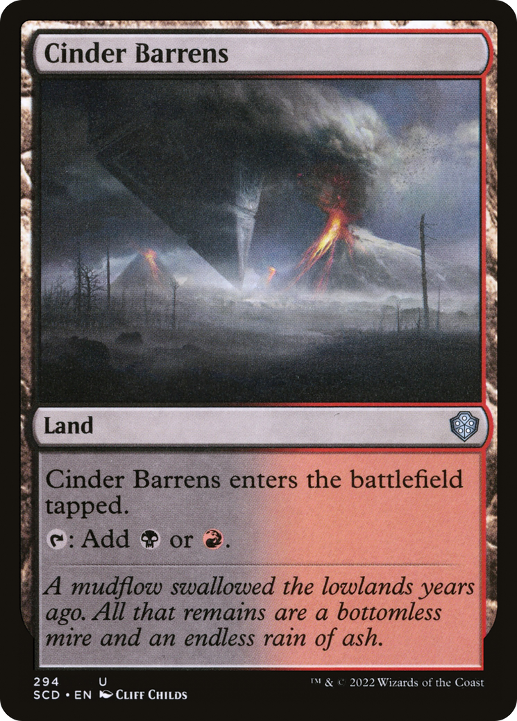 Cinder Barrens (294) - Starter Commander Decks
