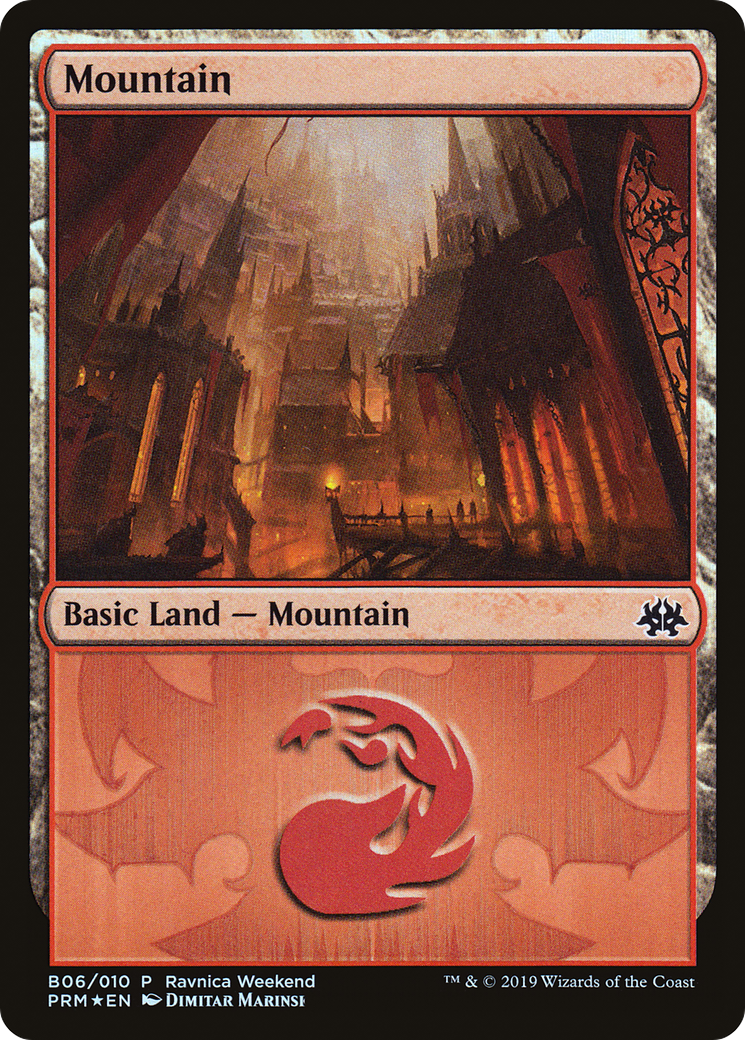 Mountain (B06) Foil - RNA Ravnica Weekend