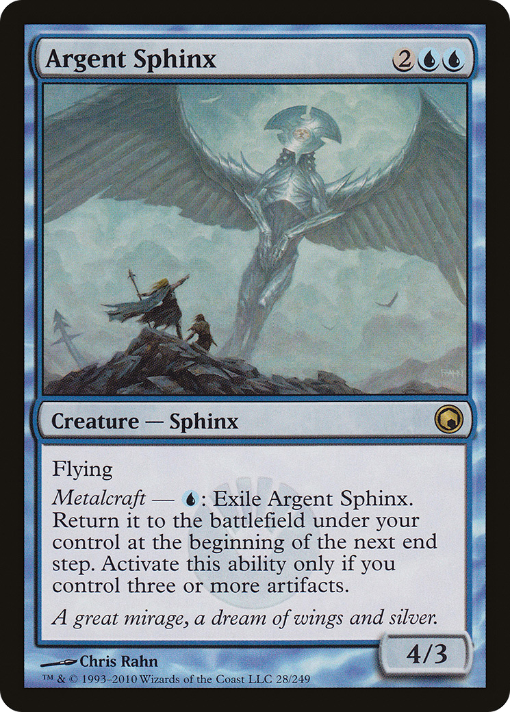 Argent Sphinx (028) - Scars of Mirrodin