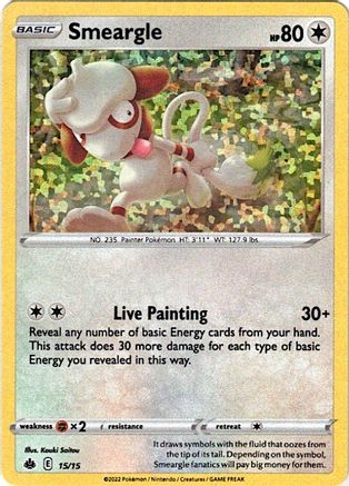 Smeargle - 15/15 (15) Holofoil - McDonalds Promos 2022