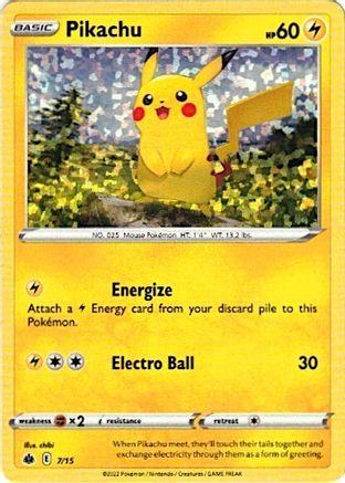 Pikachu - 7/15 (7) Holofoil - McDonalds Promos 2022