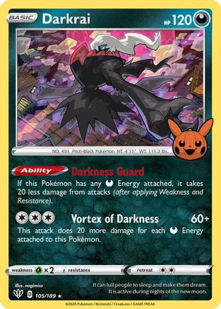 Darkrai (105) Holofoil - Trick or Trade BOOster Bundle