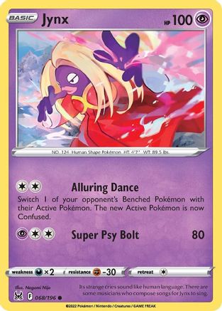 Jynx (68) Reverse Holofoil - Lost Origin