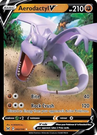 Aerodactyl V (92) Holofoil - Lost Origin