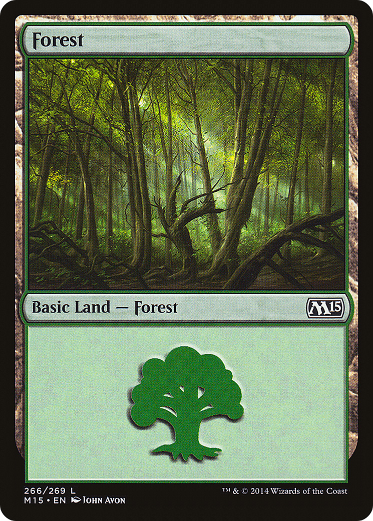 Forest (266) Foil - Magic 2015