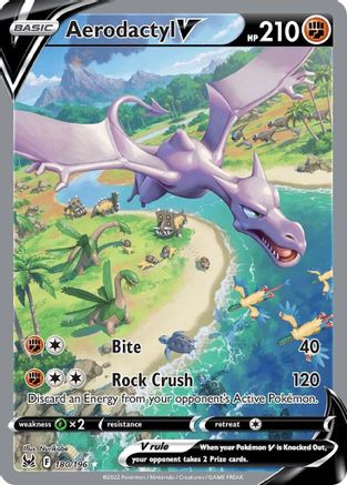 Aerodactyl V (Alternate Full Art) (180) Holofoil - Lost Origin
