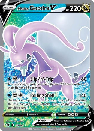 Hisuian Goodra V (Full Art) (187) Holofoil - Lost Origin