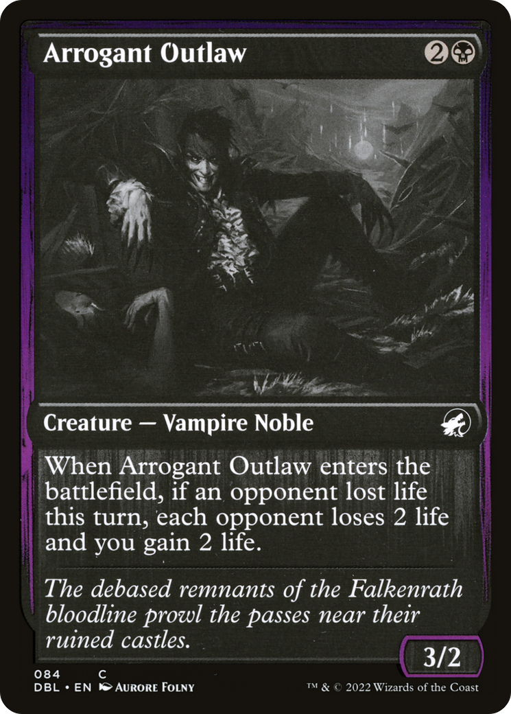 Arrogant Outlaw (084) Foil - Innistrad: Double Feature