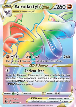 Aerodactyl VSTAR (Secret) (199) Holofoil - Lost Origin