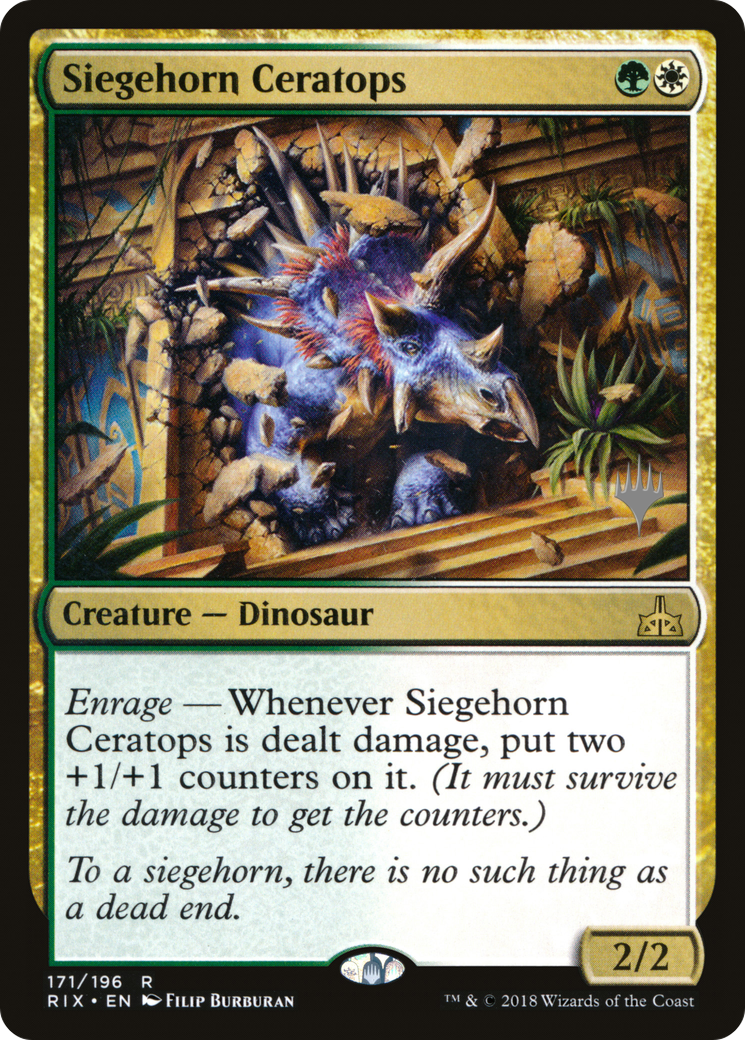 Siegehorn Ceratops (171) Foil - Rivals of Ixalan Promos
