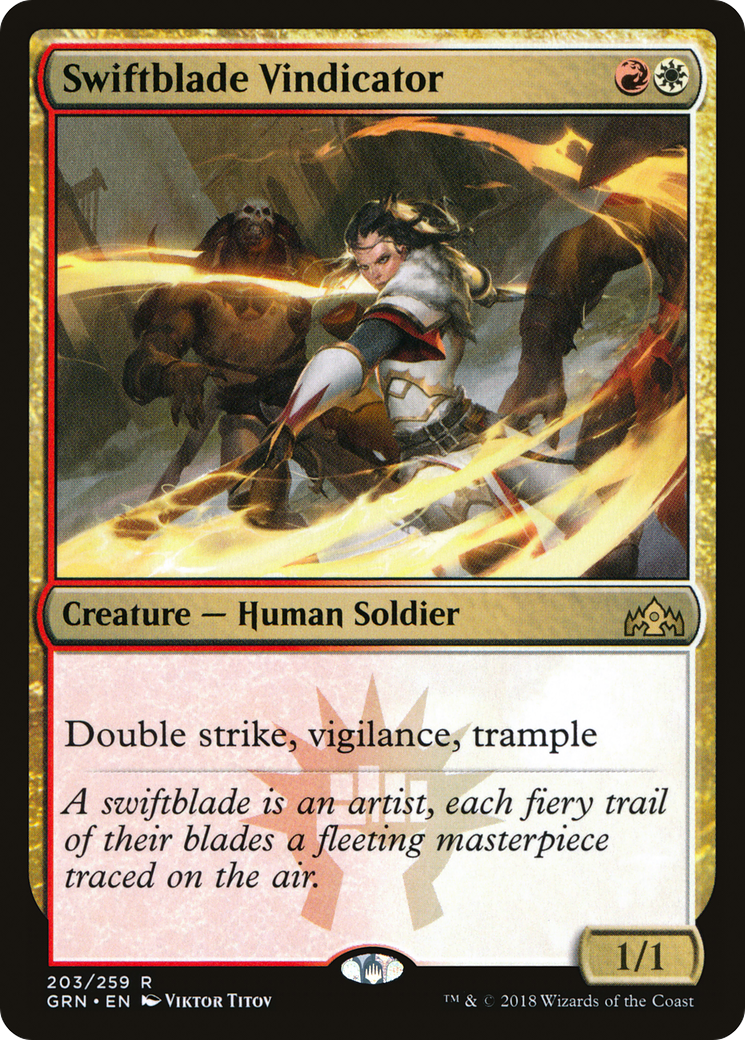Swiftblade Vindicator (203) Foil - Guilds of Ravnica