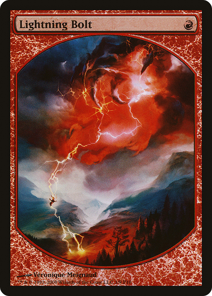 Lightning Bolt (001) Foil - Magic Player Rewards 2010