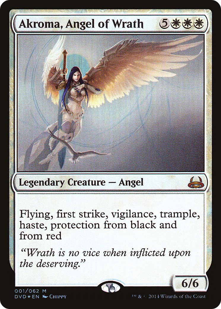 Akroma, Angel of Wrath (001) Foil - Duel Decks Anthology: Divine vs. Demonic