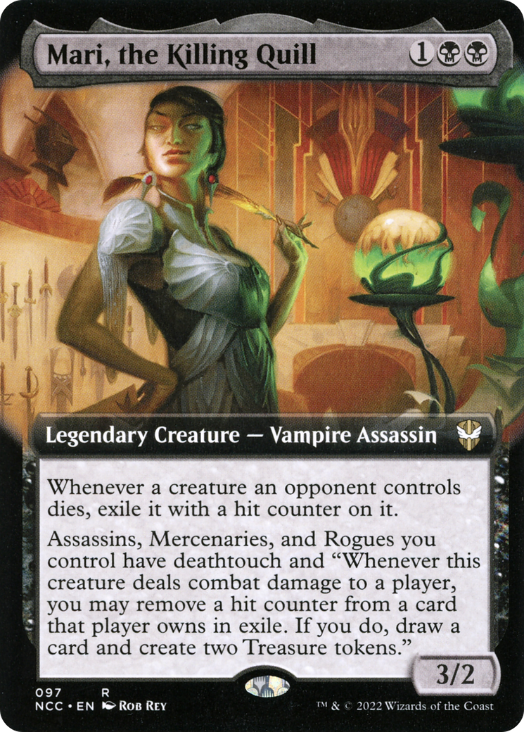 Mari, the Killing Quill (Extended Art) (097) Foil - New Capenna Commander