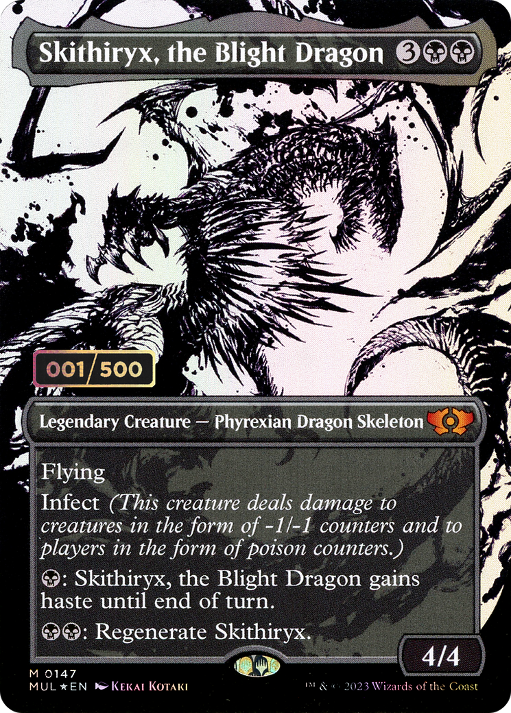 Skithiryx, the Blight Dragon (Serial Numbered) (Showcase) (147) Foil - Multiverse Legends