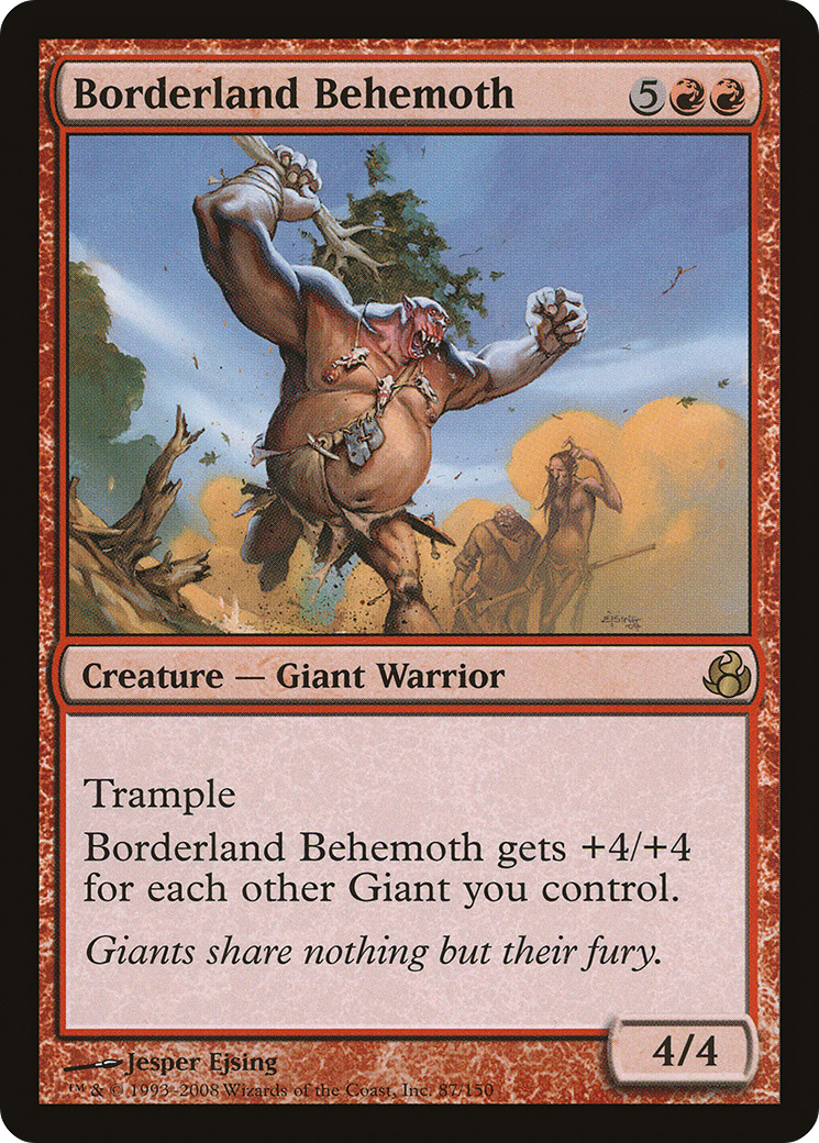 Borderland Behemoth (087) Foil - Morningtide