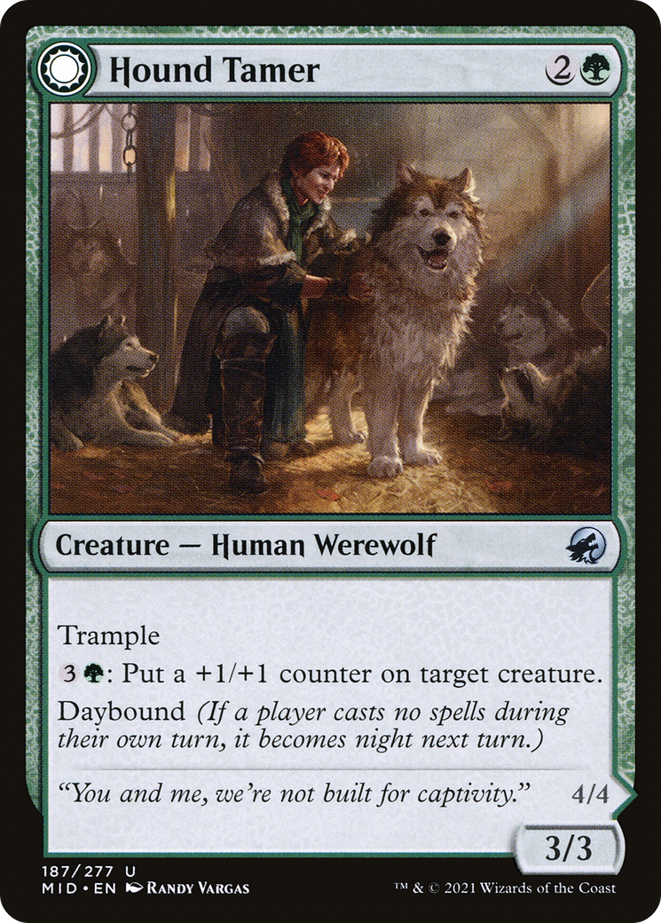 Hound Tamer // Untamed Pup (187) - Innistrad: Midnight Hunt