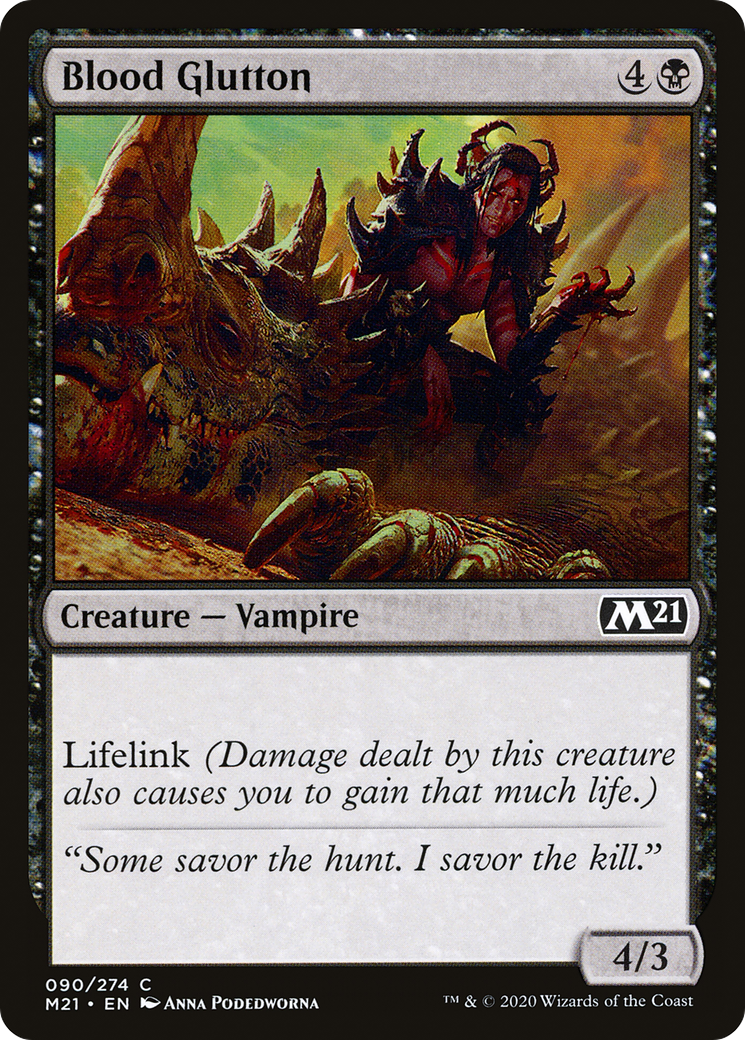 Blood Glutton (090) Foil - Core Set 2021