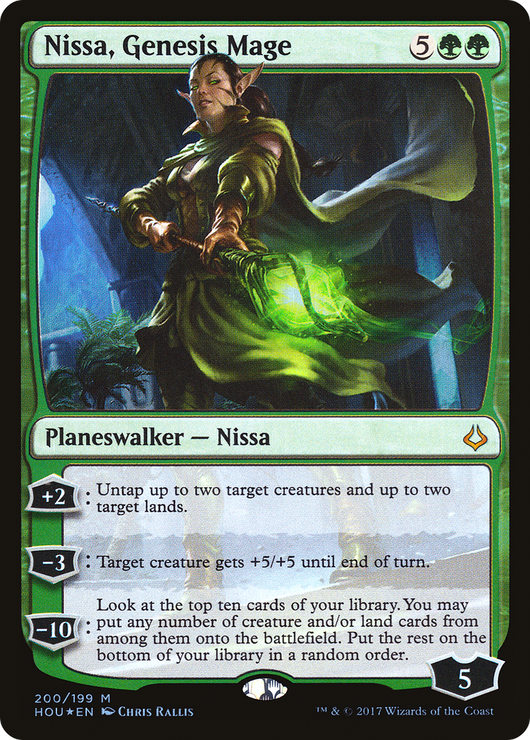 Nissa, Genesis Mage (200) Foil - Hour of Devastation