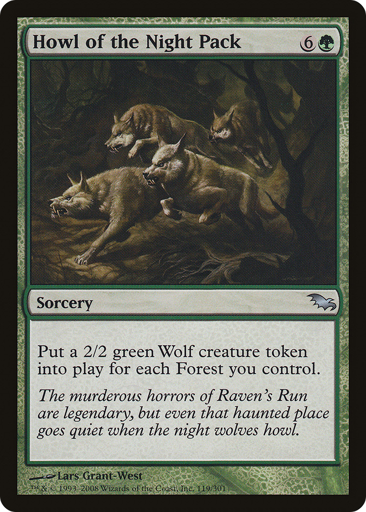Howl of the Night Pack (119) Foil - Shadowmoor