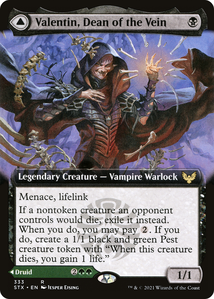 Valentin, Dean of the Vein (Extended Art) (333) - Strixhaven: School of Mages