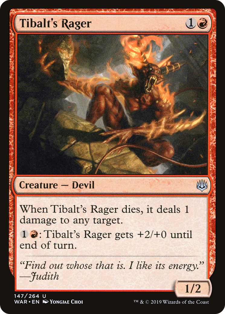 Tibalt's Rager (147) Foil - War of the Spark