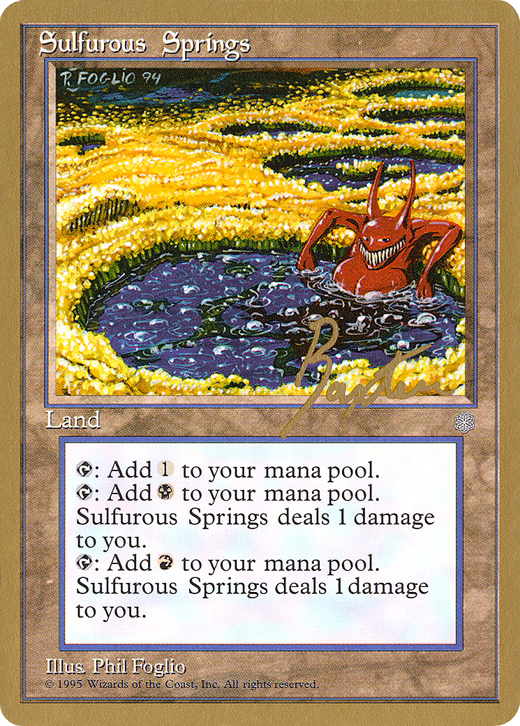 Sulfurous Springs - 1996 George Baxter (ICE) - Pro Tour Collector Set
