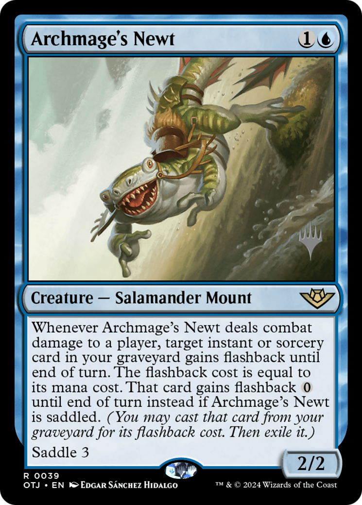 Archmage's Newt (039) Foil - Outlaws of Thunder Junction Promos