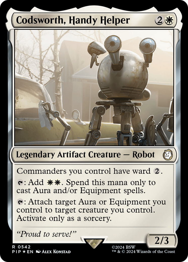 Codsworth, Handy Helper (Surge Foil) (542) Foil - Fallout