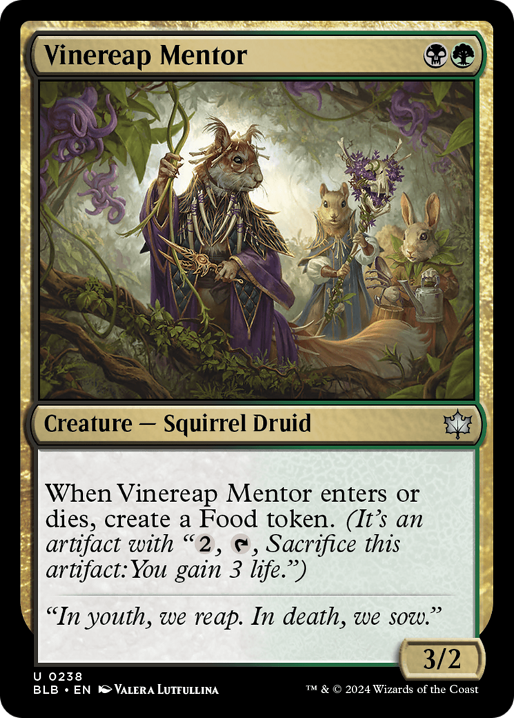 Vinereap Mentor (238) Foil - Bloomburrow