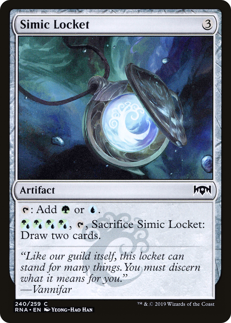 Simic Locket (240) Foil - Ravnica Allegiance